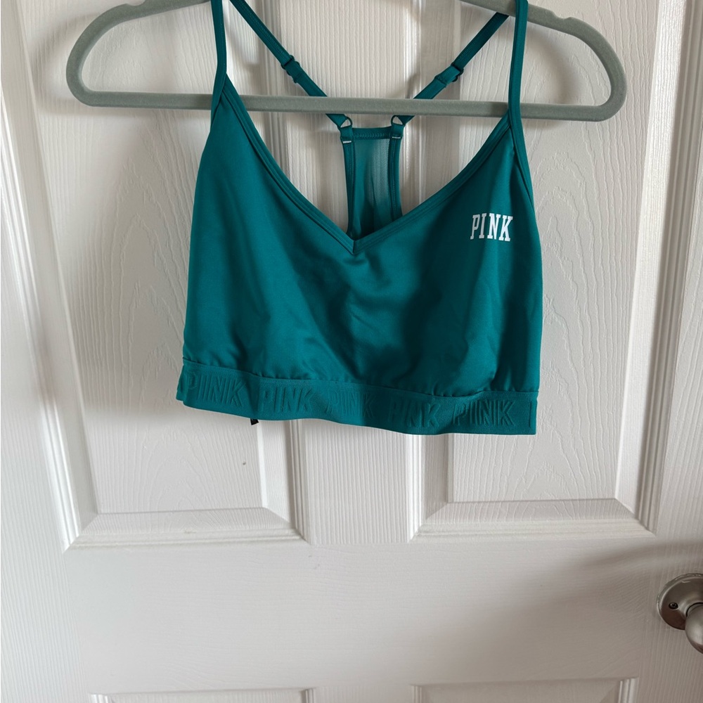 PINK Victoria's Secret Teal Racerback Bra